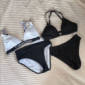 EUC Calvin Klein Black and Victoria’s Secret Bikini Set